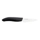 Kyocera Advanced Ceramic Revolution Series 3" Paring Knife, Black Handle, White 
