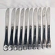 10 Winco 0006-08 Heavy Weight Stainless Steel Toulouse Dinner Knives Shelly 