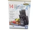 Marco Almond 14 Piece Rainbow Titanium Kitchen Knife Set