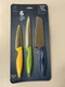 Core Kitchen Stainless Steel Knives Perfect Precision 3 Knives/Sheathes NEW