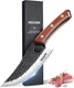 Huusk Viking Knife, Japanese Butcher Knife for Meat Cutting, Hand Forged Boning