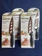 Lot Of 4-Home Innovations Copper Knife "Stays Sharp Forever!" Oval Cut Stainless