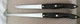  Cutco Slicer Knife 1724 & Cutco Small Carver Knife 1729 Classic Dark Brown USA