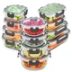 Freshware Glass Storage Containers with Lids, 24 Pieces, 12 Containers with 12 L