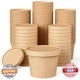 JOLLY PARTY 50pk 12oz Paper Soup Containers w/ Lids - Disposable Food Cups