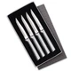 Rada 4 Piece Serrated Steak Knife Set with Gift Box