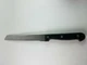 Stainless Steel Serrated Blade Slicing Knife Black Handle