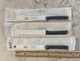 set of 3 RADA CUTLERY W205 SERRATED STEAK KNIFE BLACK HANDLE USA, NEW AND SEALED