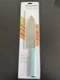 KitchenAid Light Blue 7" Santoku Knife W/ Blade Cover-Japanese Steel Blade-New