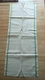 Antique Linen Kitchen Hand Towel GREEN & YELLOW STRIPE SIDES 44"X17-1/2" No Hem