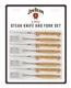 Jim Beam 8 Piece Full Tang Steak Knife and Fork Set