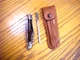 Laguiole Jean Dubost pocket knife Leather Sheath Sharpening Rod  INOX France